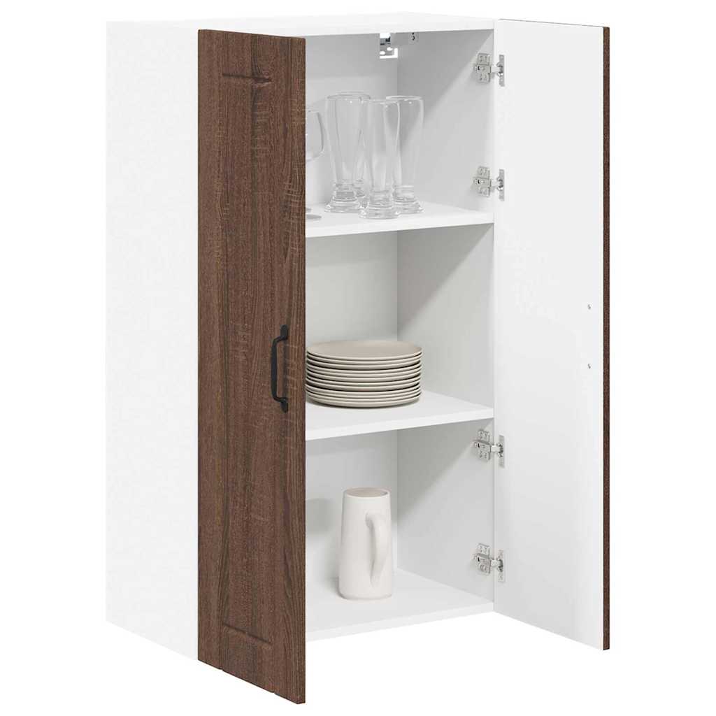 vidaXL Keukenkast aan de muur met plank Bruin Eiken 60 x 31 x 100 cm
