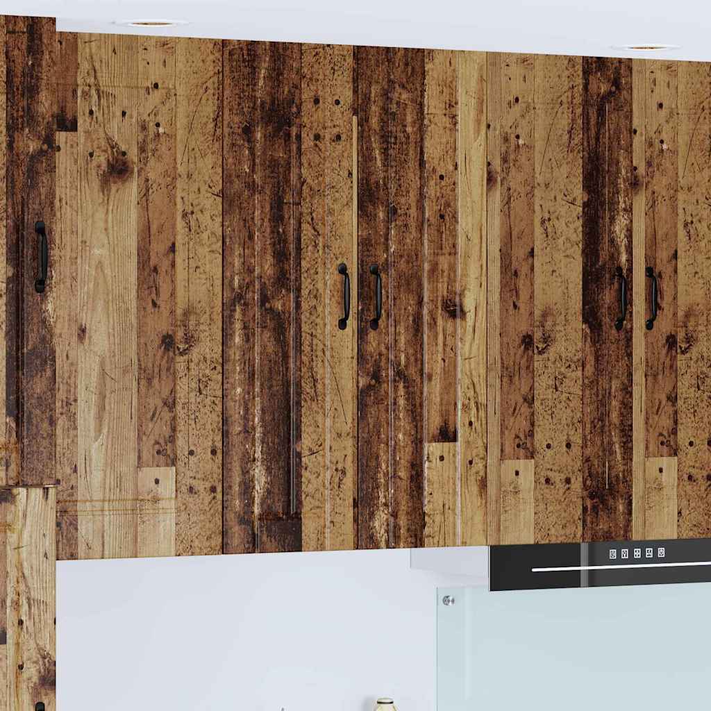 vidaXL Dulap suspendat de bucătărie Lemn Vechi 60 x 31 x 100 cm