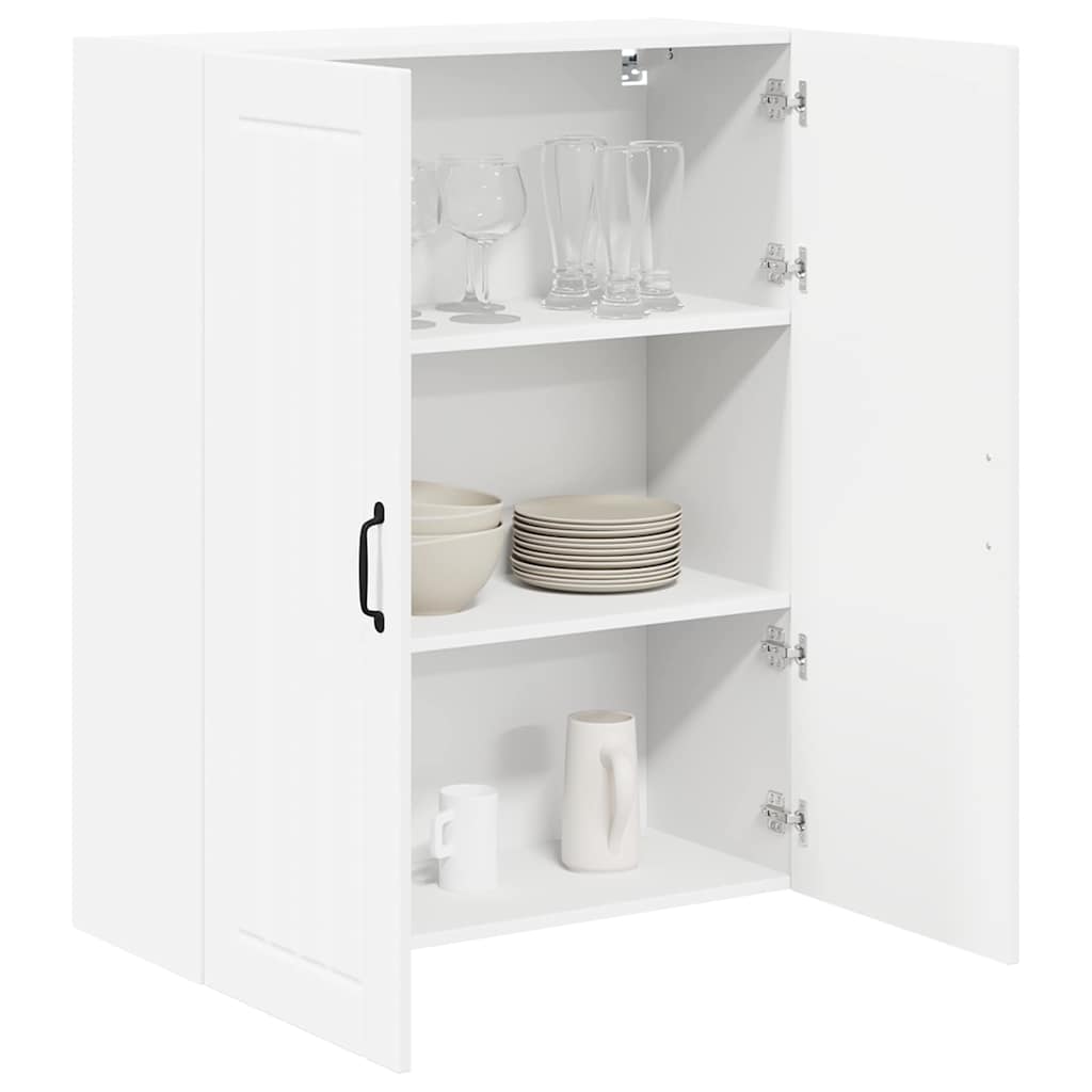 vidaXL Keukenkast aan de muur Wit 80 x 31 x 100 cm Bewerkt hout