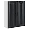 vidaXL Seinekapp LUCCA Must 80 x 31 x 100 cm Tehispuit