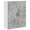 vidaXL Seinekapp LUCCA Betoonhall 80 x 31 x 100 cm Tehispuit