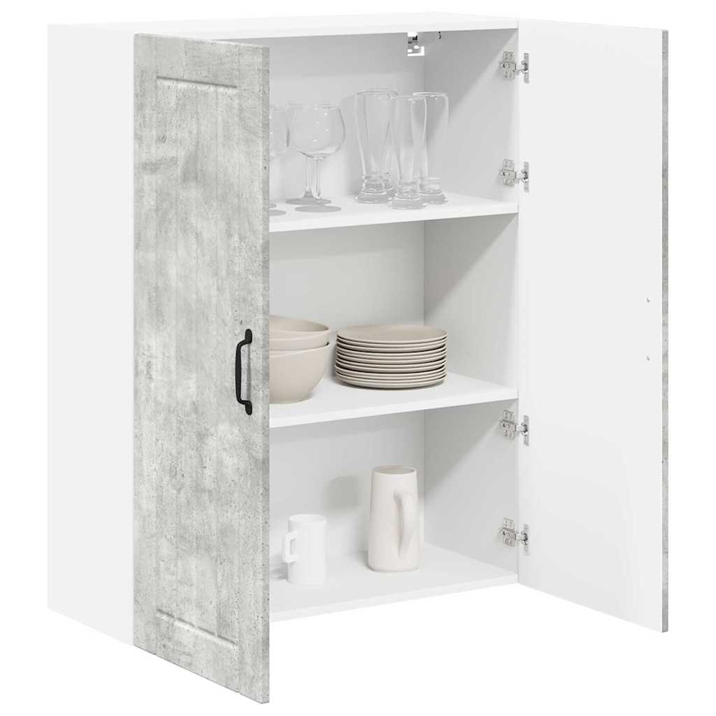 vidaXL Keukenkast aan de muur met plank Beton Grijs 80 x 31 x 100 cm