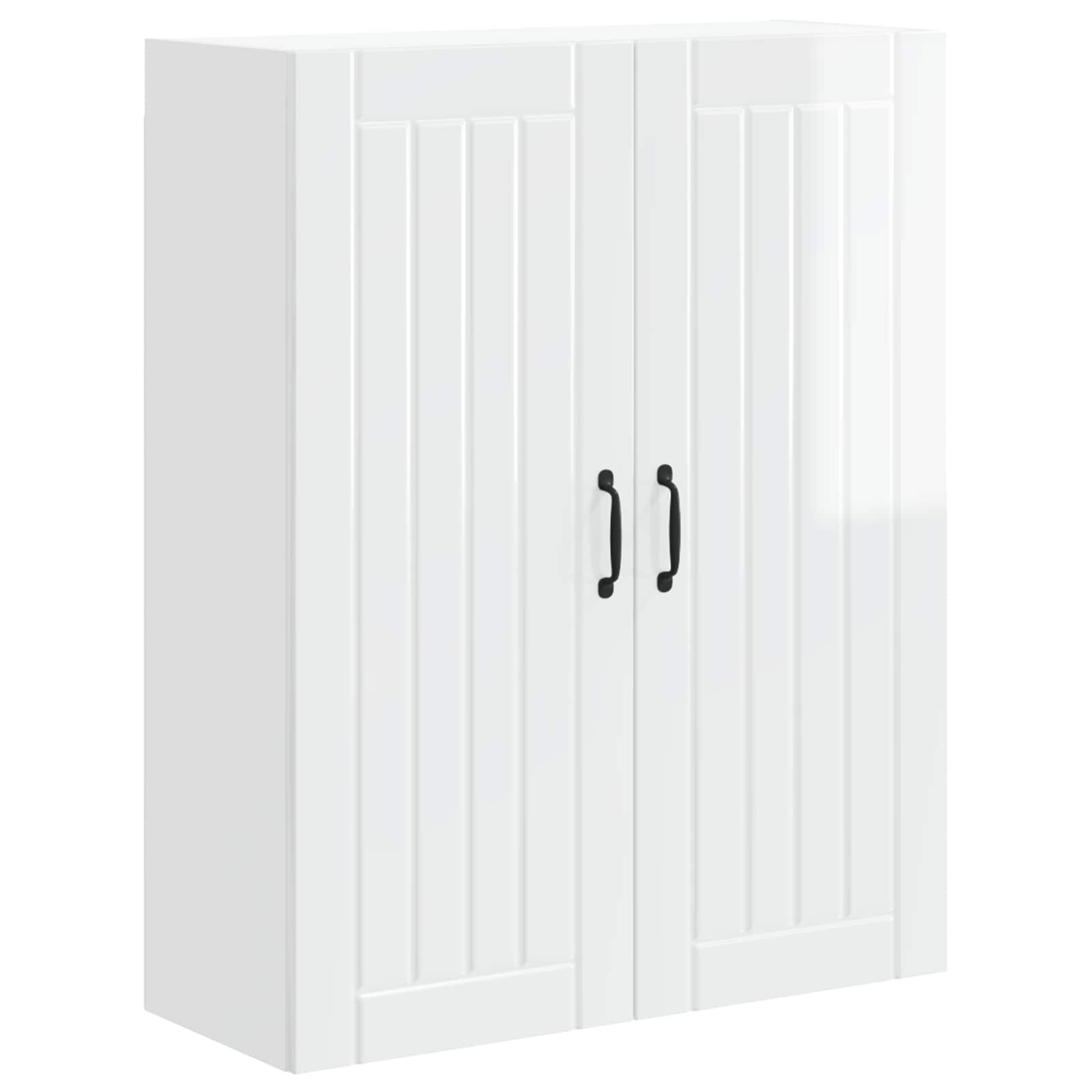 Thumbnail - vidaXL Küchenschrank Lucca Hochglanz Weiß 80 x 31 x 100 cm