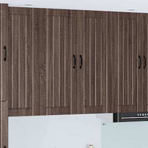 Stenska kuhinjska omarica z vrati Rjav hrast 80 x 31 x 100 cm