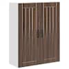 vidaXL Seinekapp LUCCA Pruun tamm 80 x 31 x 100 cm Tehispuit