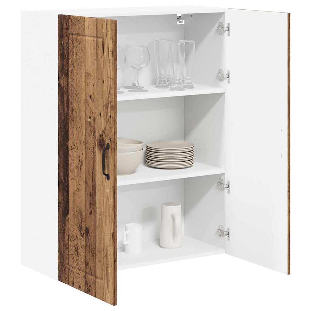 vidaXL Keukenkast aan de muur Oud Hout 80 x 31 x 100 cm Bewerkt hout