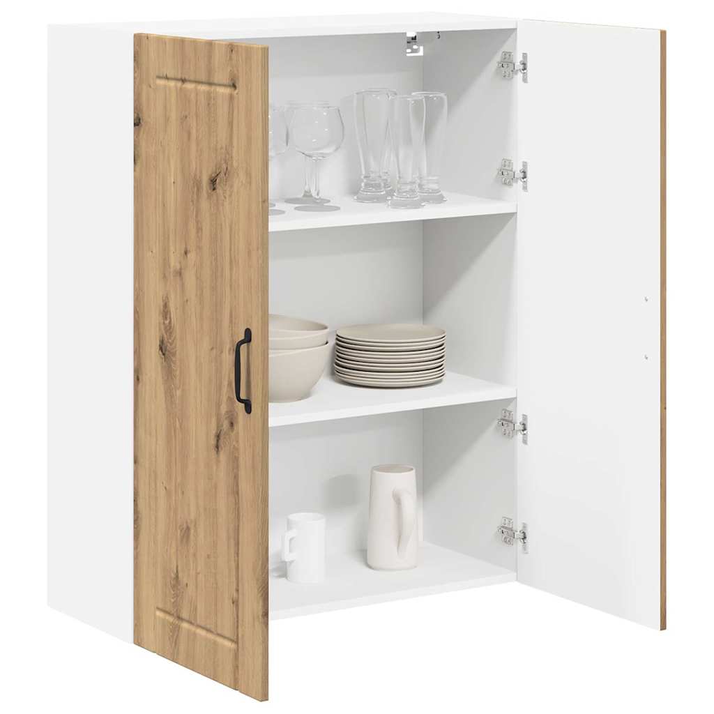 vidaXL Keukenkast aan de muur met plank Artisan Eiken 80 x 31 x 100 cm