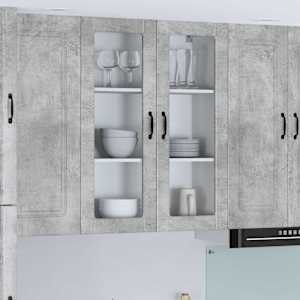 Stenska kuhinjska omarica Betonsko siva 80 x 31 x 100 cm