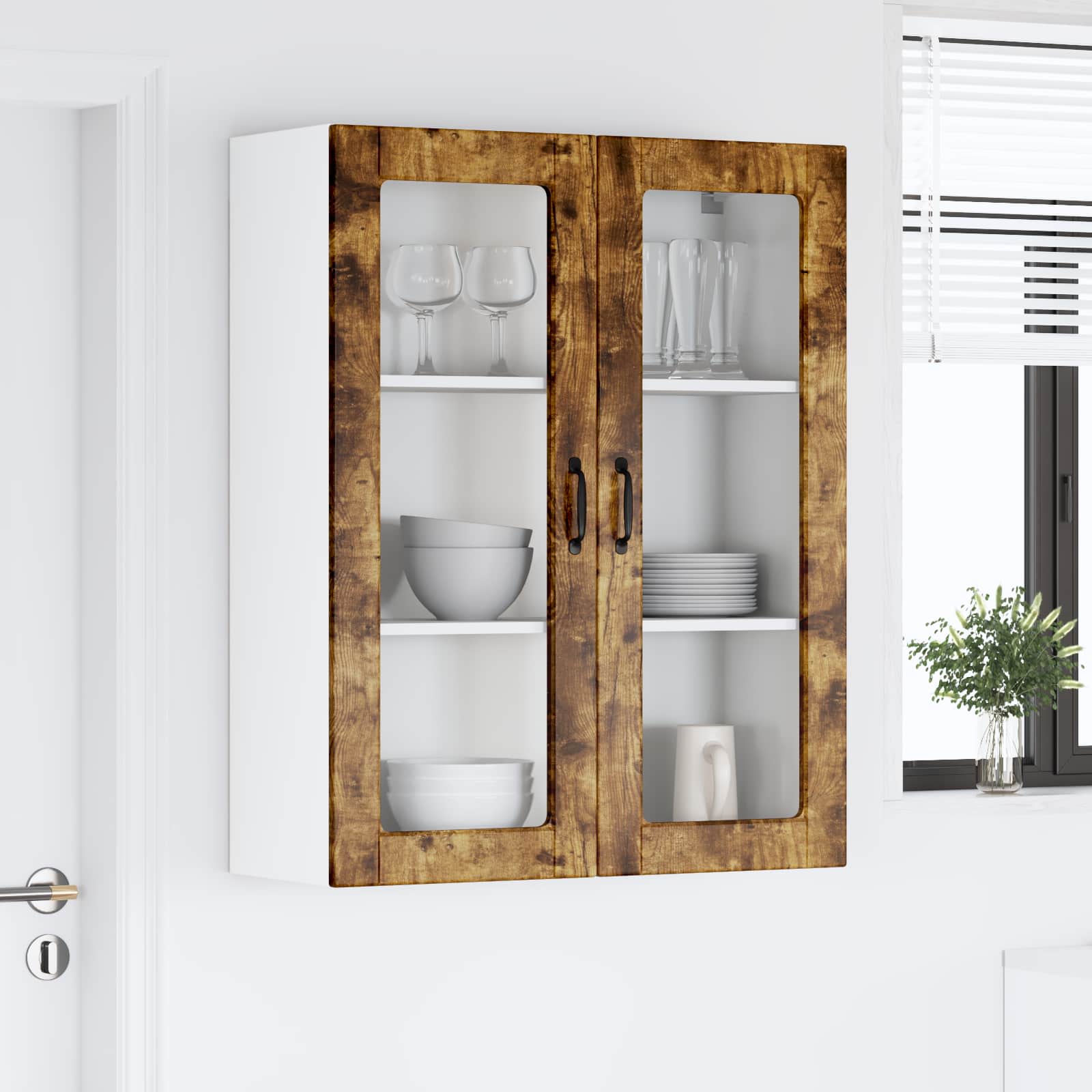 Seinakapp kööki Suitsetatud tamm 80 x 31 x 100 cm Tehispuit 4 Kõik vajalik sinu aeda ja koju! Seinakapp kööki Suitsetatud tamm 80 x 31 x 100 cm Tehispuit - Image 4