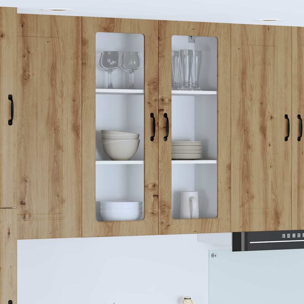 Dulapuri bucătărie - Dulap suspendat de bucătărie stejar artizanal 80 x 31 x 100 cm