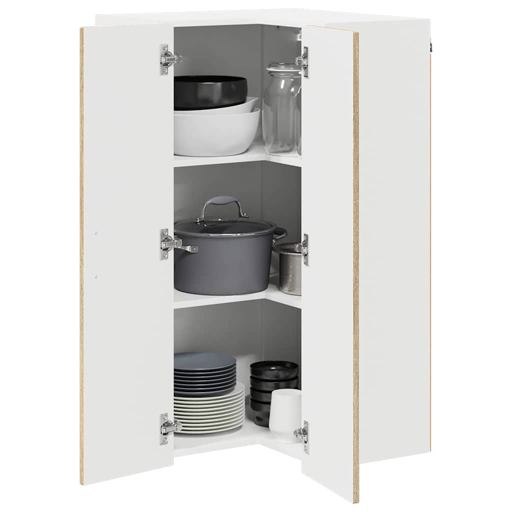 vidaXL Keukenkast aan de muur met plank Sonoma Eiken 57 x 57 x 100 cm
