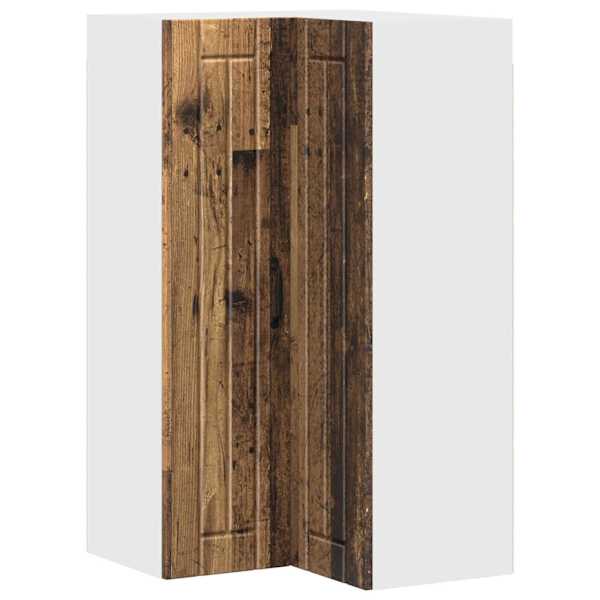 vidaXL Seinaja nurkade kapp LUCCA Vana puit 57 x 57 x 100 cm Tehispuit