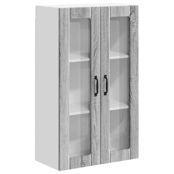 vidaXL Seinaklaasikapp LUCCA Hall Sonoma 60 x 31 x 100 cm Tehispuit