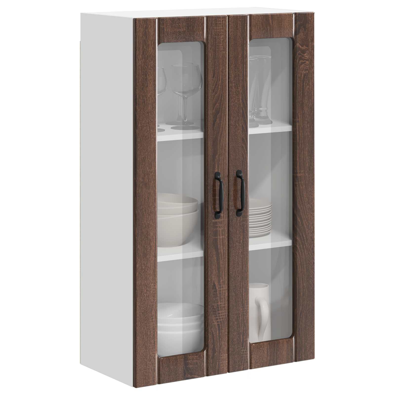 Thumbnail - vidaXL Küchenwandschrank mit Tür Braun Eichen-Optik 60 x 31 x 100 cm