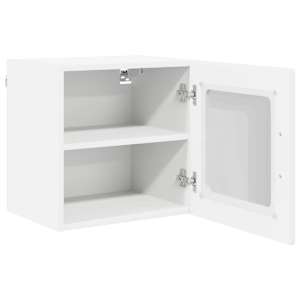 Nástěnná skleněná skříň PORTO 2 pcs Bílá 40 x 31 x 40 cm - obrázek 6