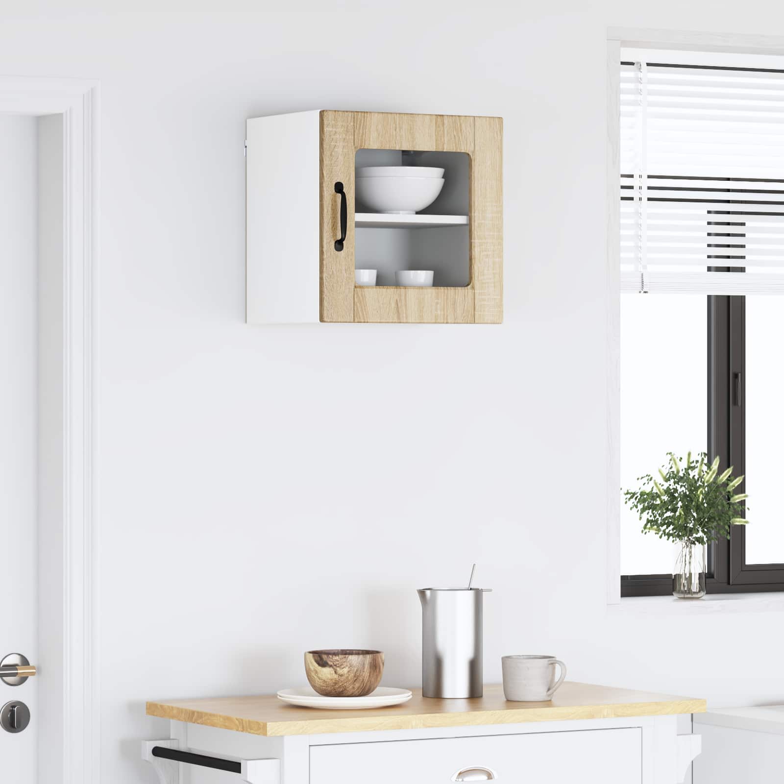 Köögikapp riiuliga uksega Sonoma tamm 40 x 31 x 40 cm Tehispuit