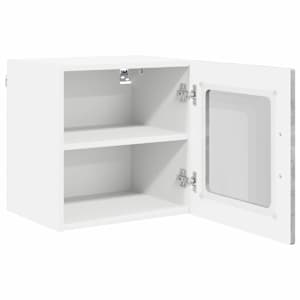 Nástěnná skleněná skříň PORTO 2 pcs Betonově šedá - obrázek 6