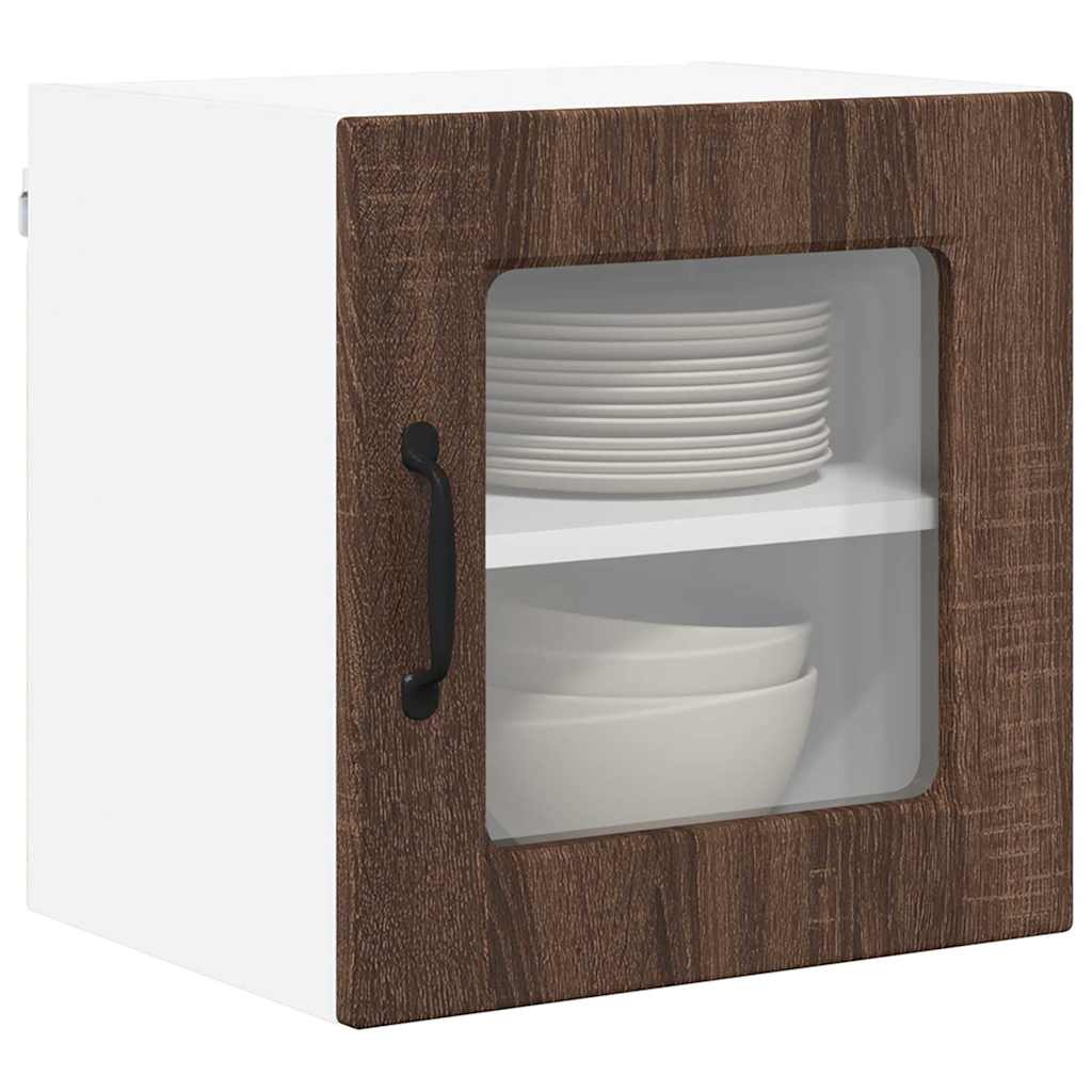 vidaXL Keukenkast aan de muur 2 pcs Bruin Eiken 40 x 31 x 40 cm