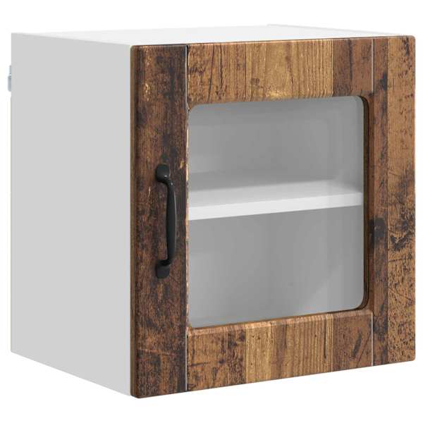 vidaXL Seinaklaasikapp PORTO Vana puit 40 x 31 x 40 cm Tehispuit