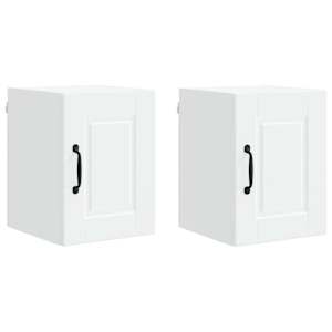 Nástěnná skříňka PORTO 2 pcs Bílá 30 x 31 x 40 cm - obrázek 2