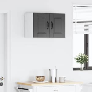 Nástěnná skříňka PORTO 2 pcs Černá 30 x 31 x 40 cm - obrázek 4