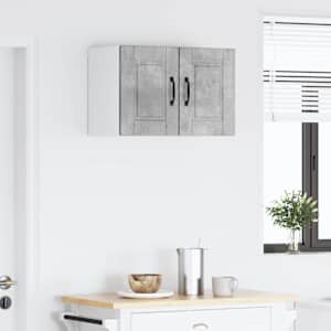 Nástěnná skříňka PORTO 2 pcs Betonově šedá 30 x 31 x 40 cm - obrázek 4