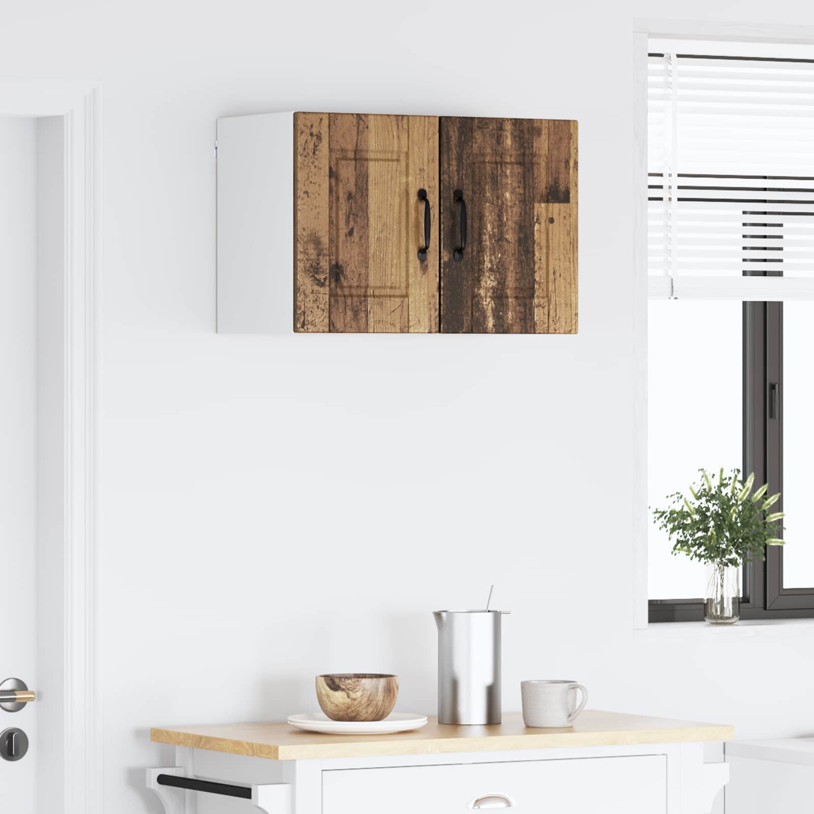 Köögikapp riiuliga 2 pcs Vana puit 30 x 31 x 40 cm Tehispuit 4 Kõik vajalik sinu aeda ja koju! Köögikapp riiuliga 2 pcs Vana puit 30 x 31 x 40 cm Tehispuit - Image 4