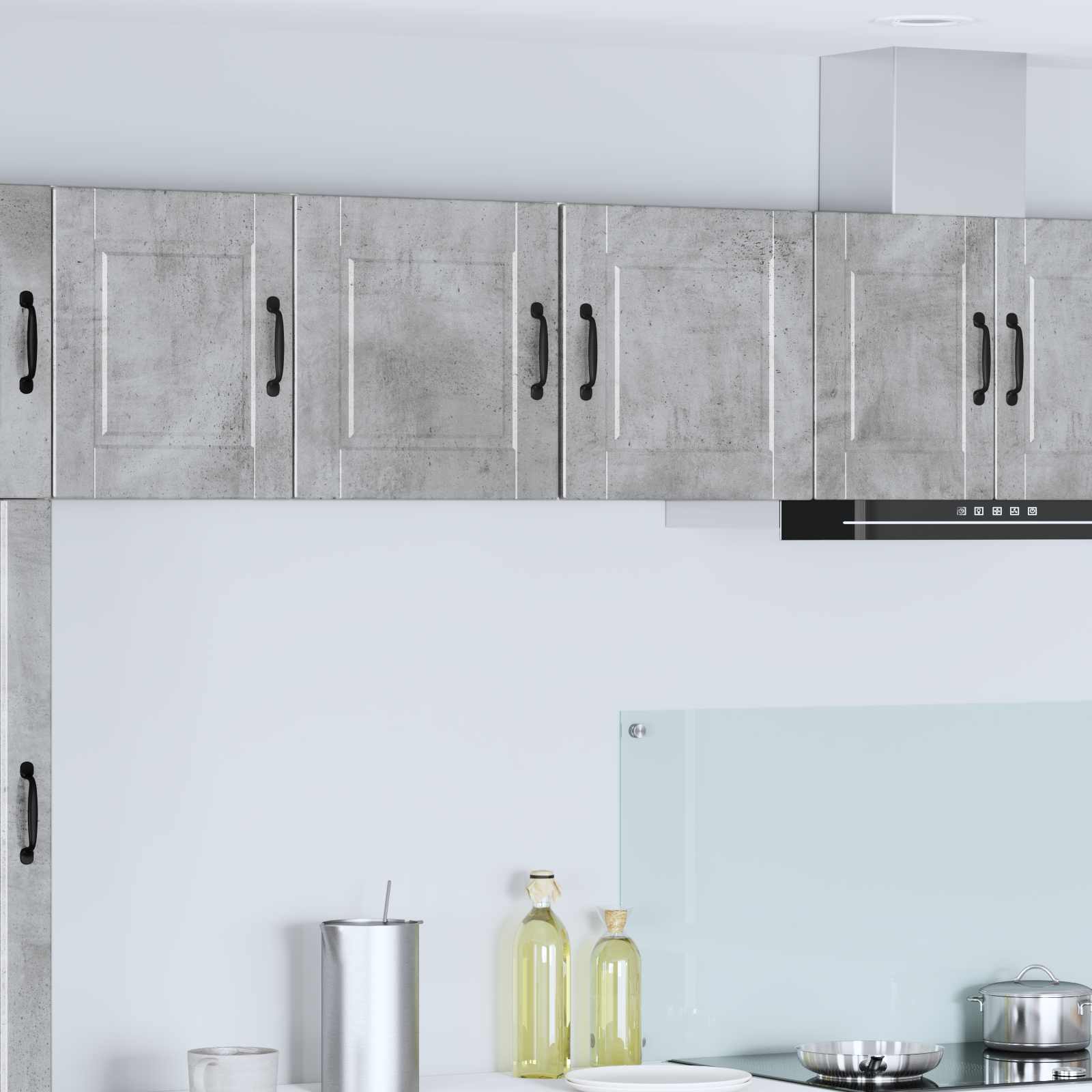 Köögikapp riiuliga uksega Betoonhall 40 x 31 x 40 cm Tehispuit