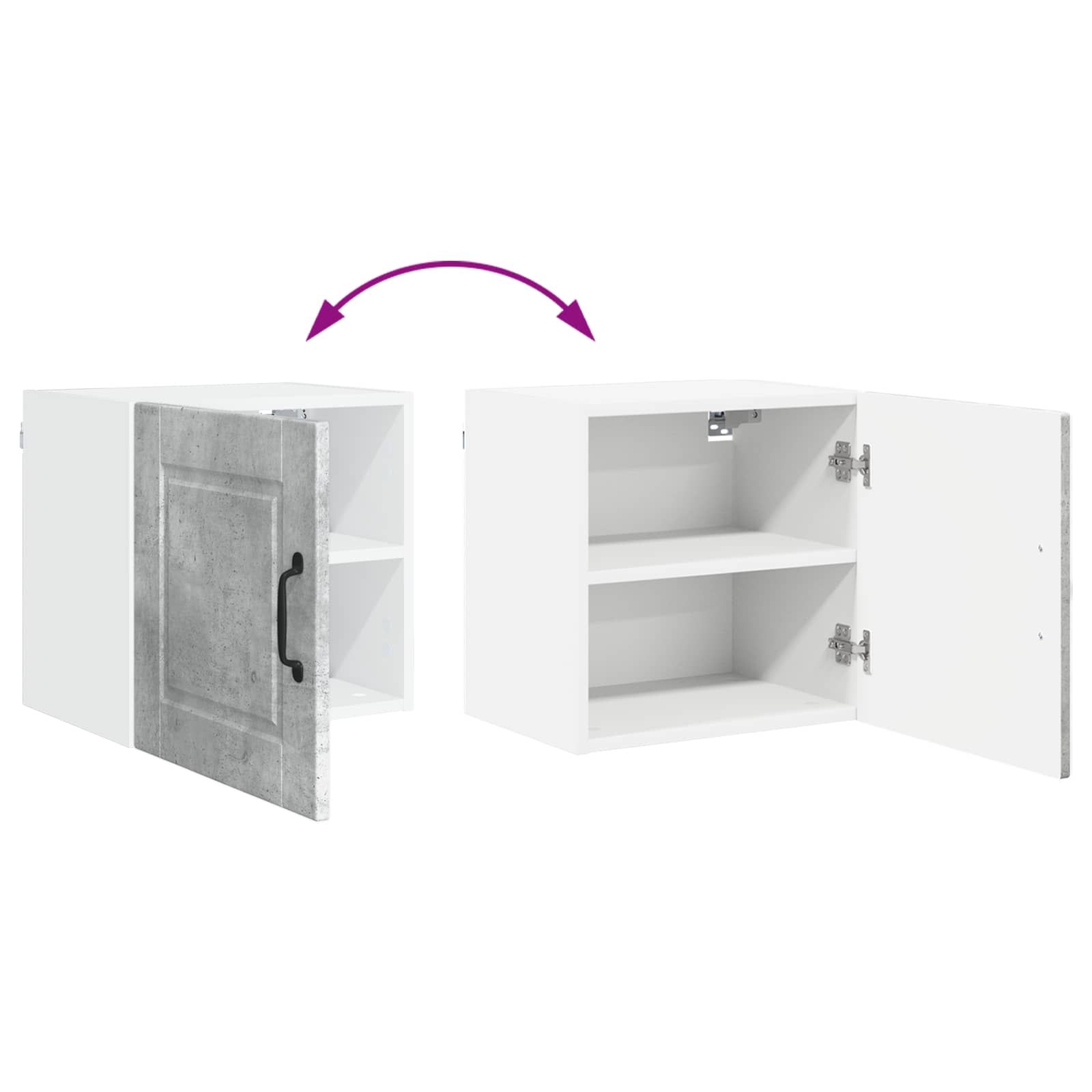 Kuhinjski element Betonsko siva 40 x 31 x 40 cm Konstruiran les - slika 11