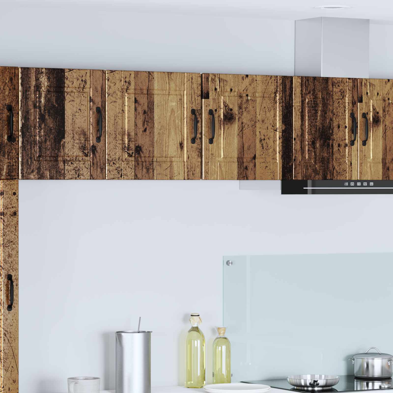 Köögikapp riiuliga uksega Vana puit 40 x 31 x 40 cm Tehispuit