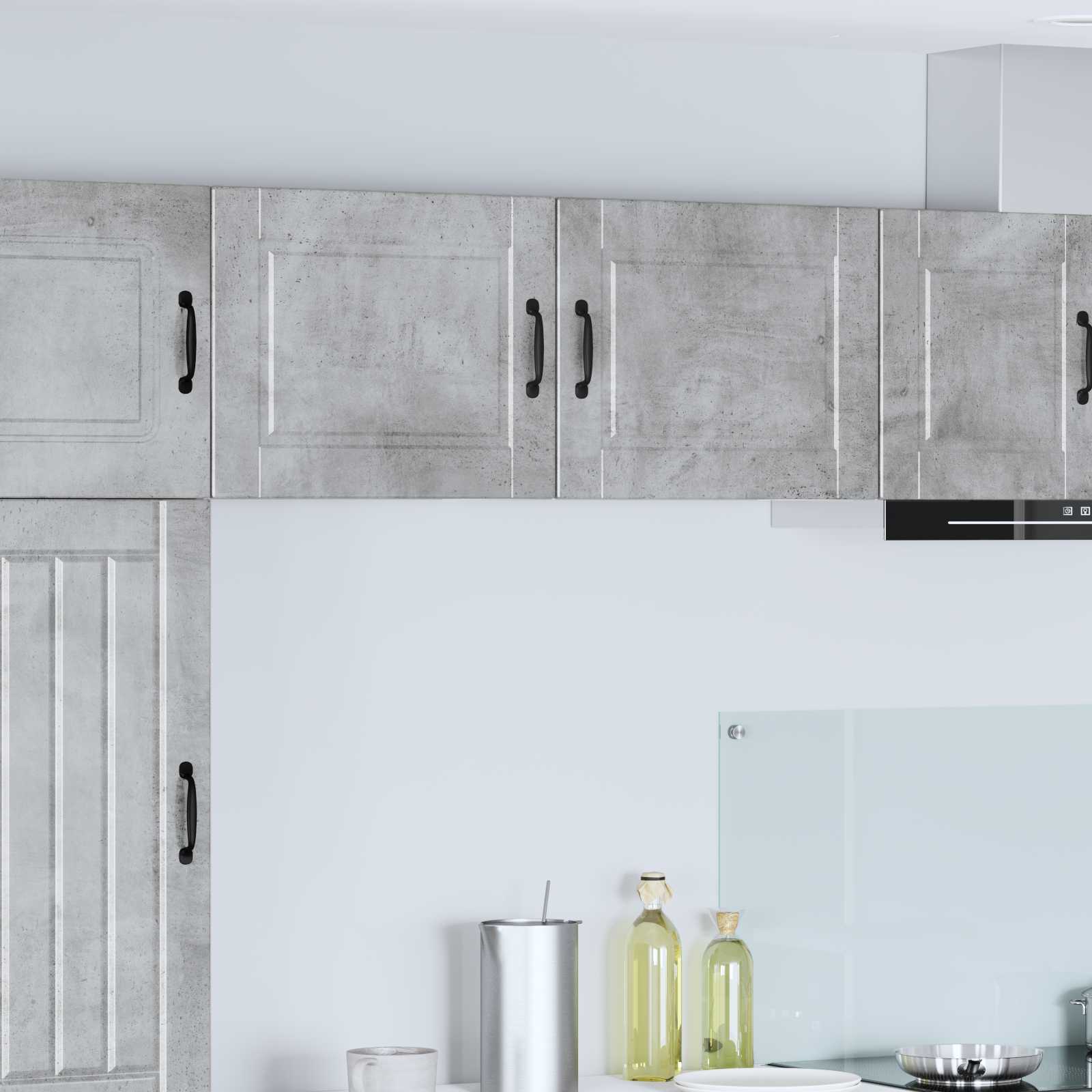 Köögikapp riiuliga uksega Betoonhall 50 x 31 x 40 cm Tehispuit