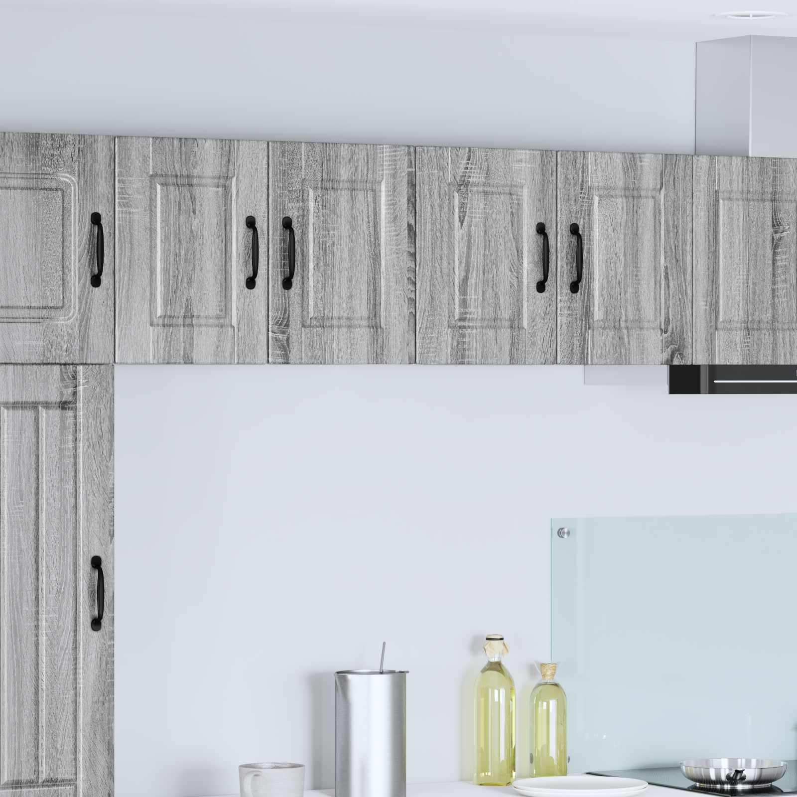 vidaXL Dulap de perete PORTO 2 pcs Gri Sonoma 60 x 31 x 40 cm