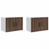 vidaXL Seinekapp PORTO 2 tk Pruun tamm 60 x 31 x 40 cm Tehispuit