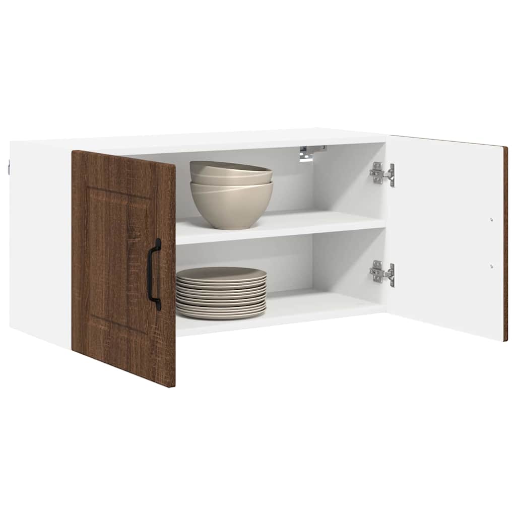 Thumbnail - vidaXL Küchenwandschrank mit Regal Braun Eichen-Optik 80 x 31 x 40 cm