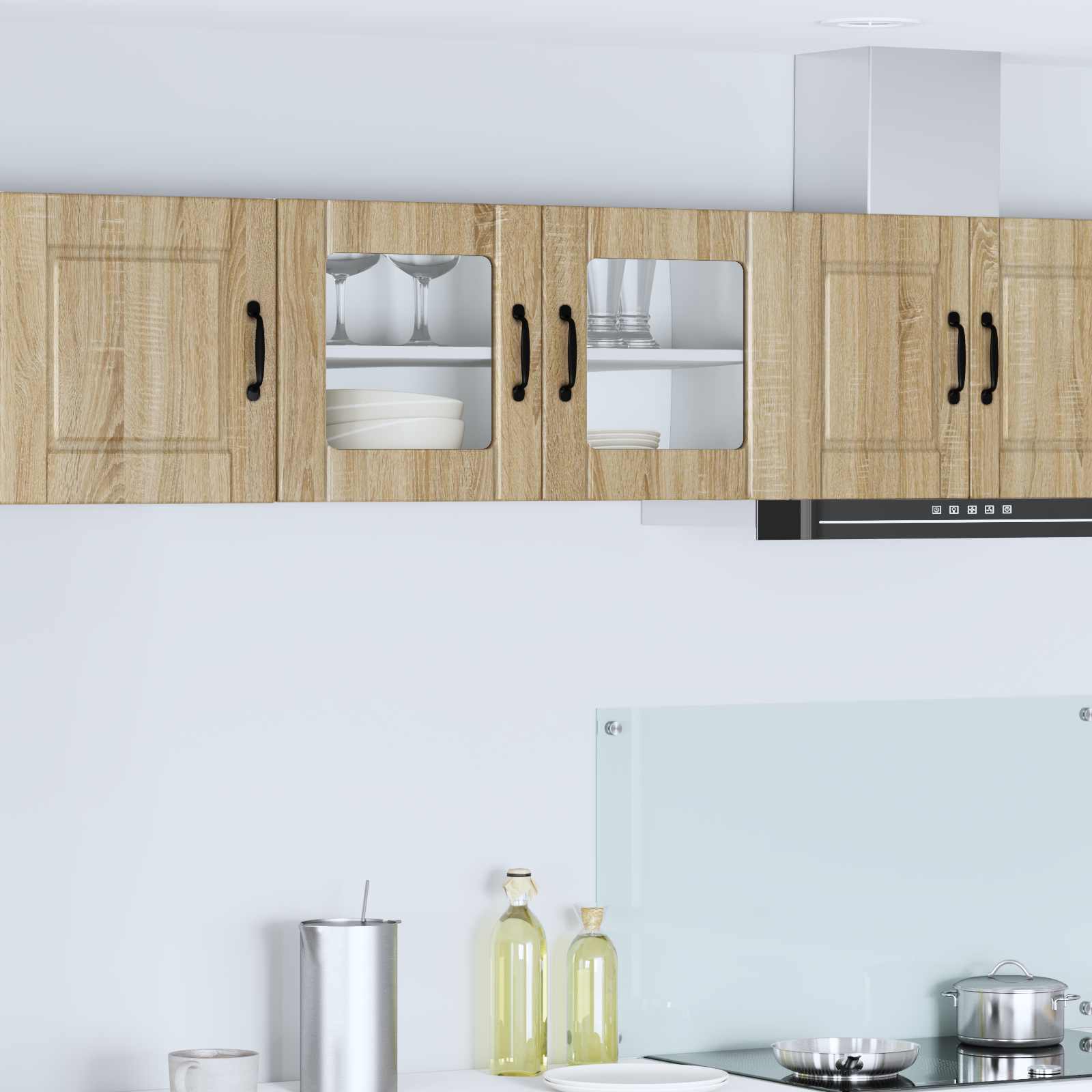 vidaXL Küchenwandschrank Sonoma-Eiche 80 x 31 x 40 cm Holzwerkstoff