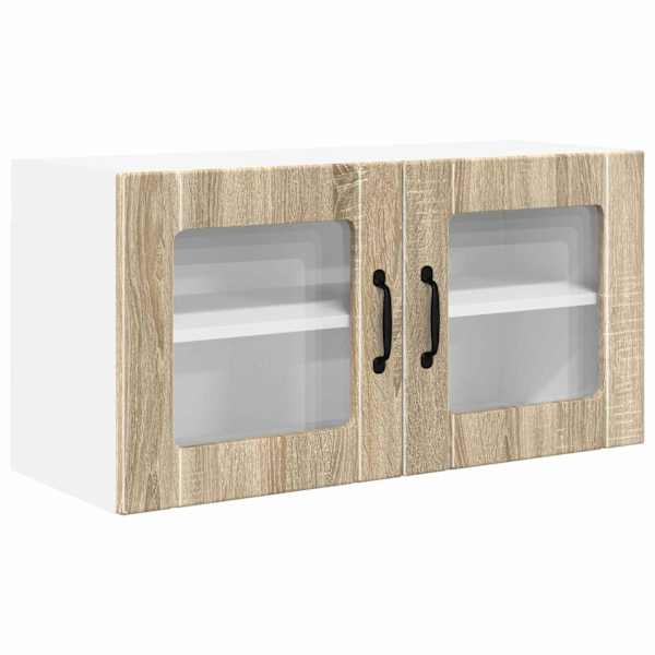 vidaXL Seinaluukide kapp PORTO Sonoma tamm 80 x 31 x 40 cm Tehispuit