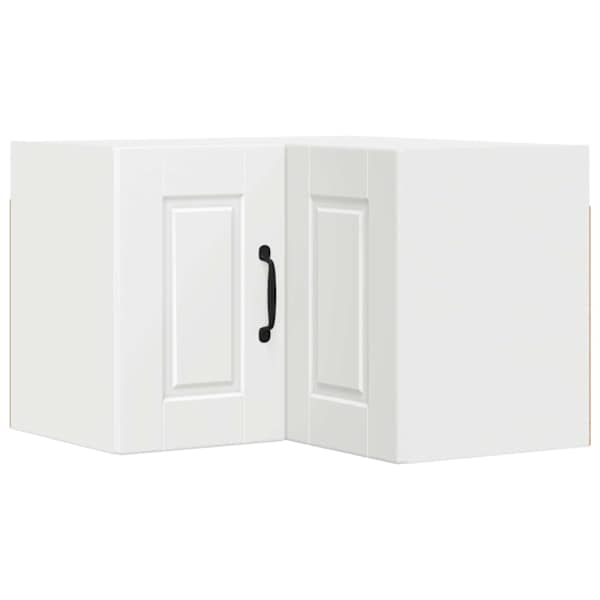 vidaXL Seinakulmkapid PORTO Valge 57 x 57 x 40 cm Tehispuit