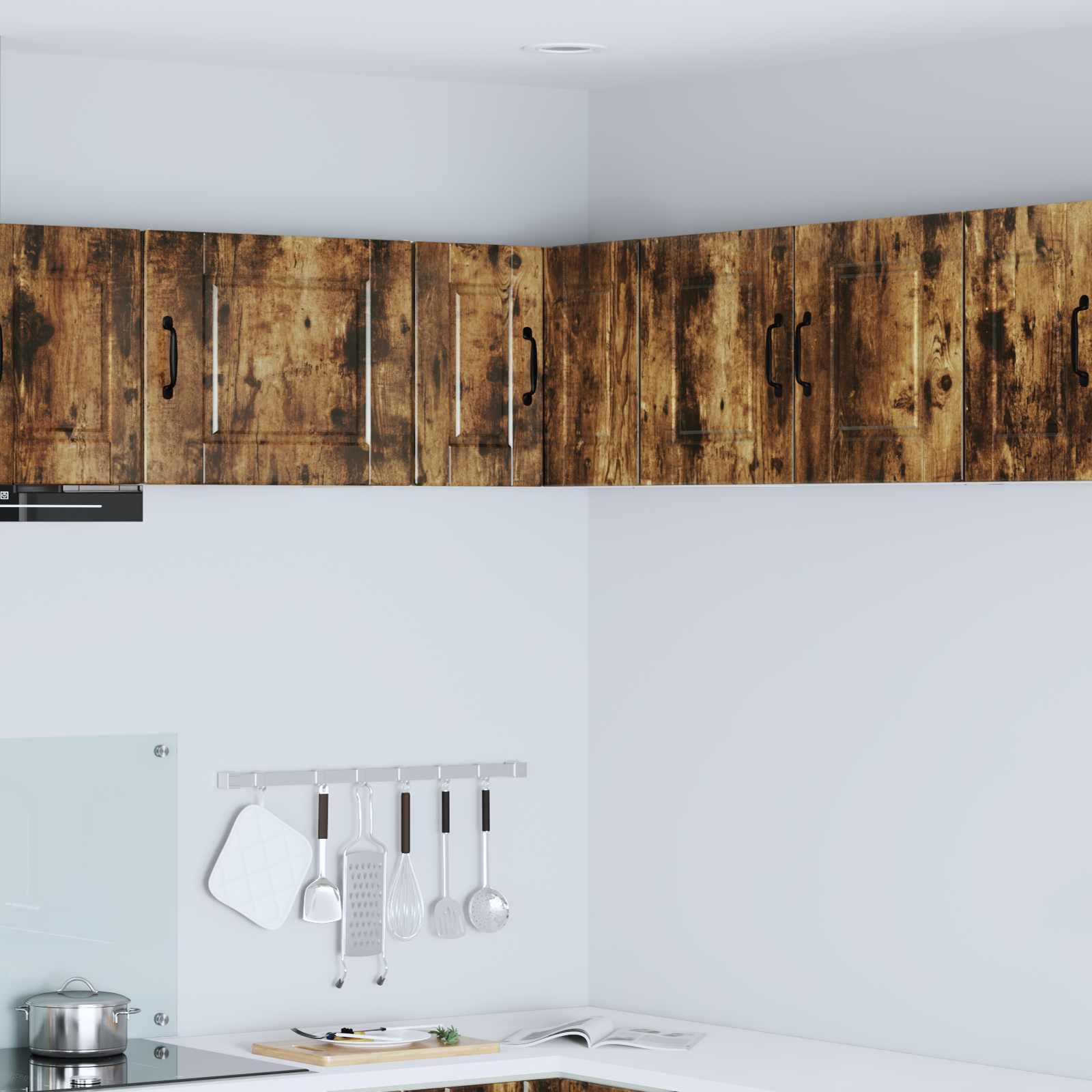 vidaXL Küchenschrank Geräucherte Eiche 57 x 57 x 40 cm Holzwerkstoff