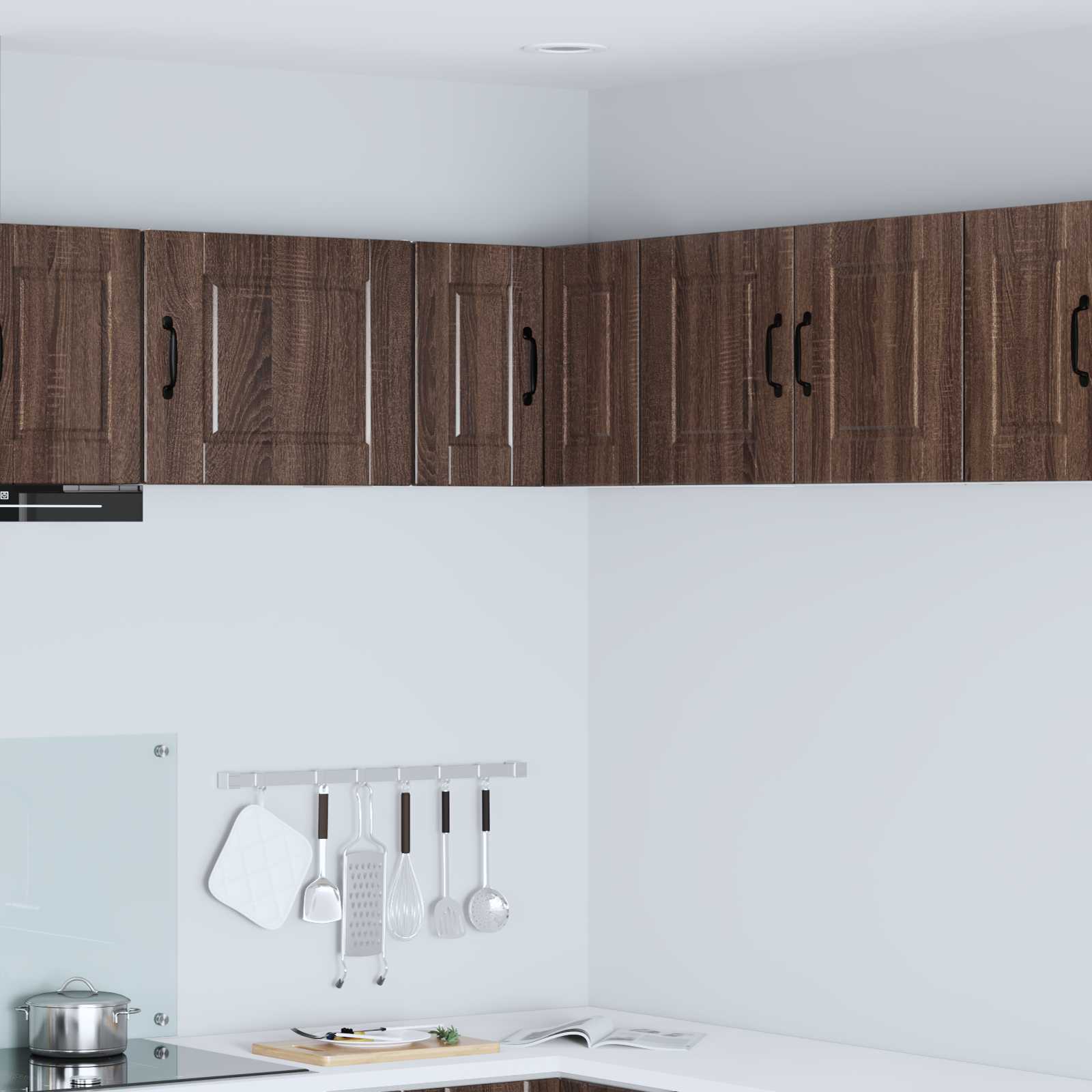 vidaXL Küchenschrank Braun Eichen-Optik 57 x 57 x 40 cm Holzwerkstoff