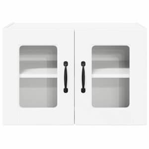 Nástěnná skleněná skříň PORTO 2 pcs Bílá 60 x 31 x 40 cm - obrázek 7