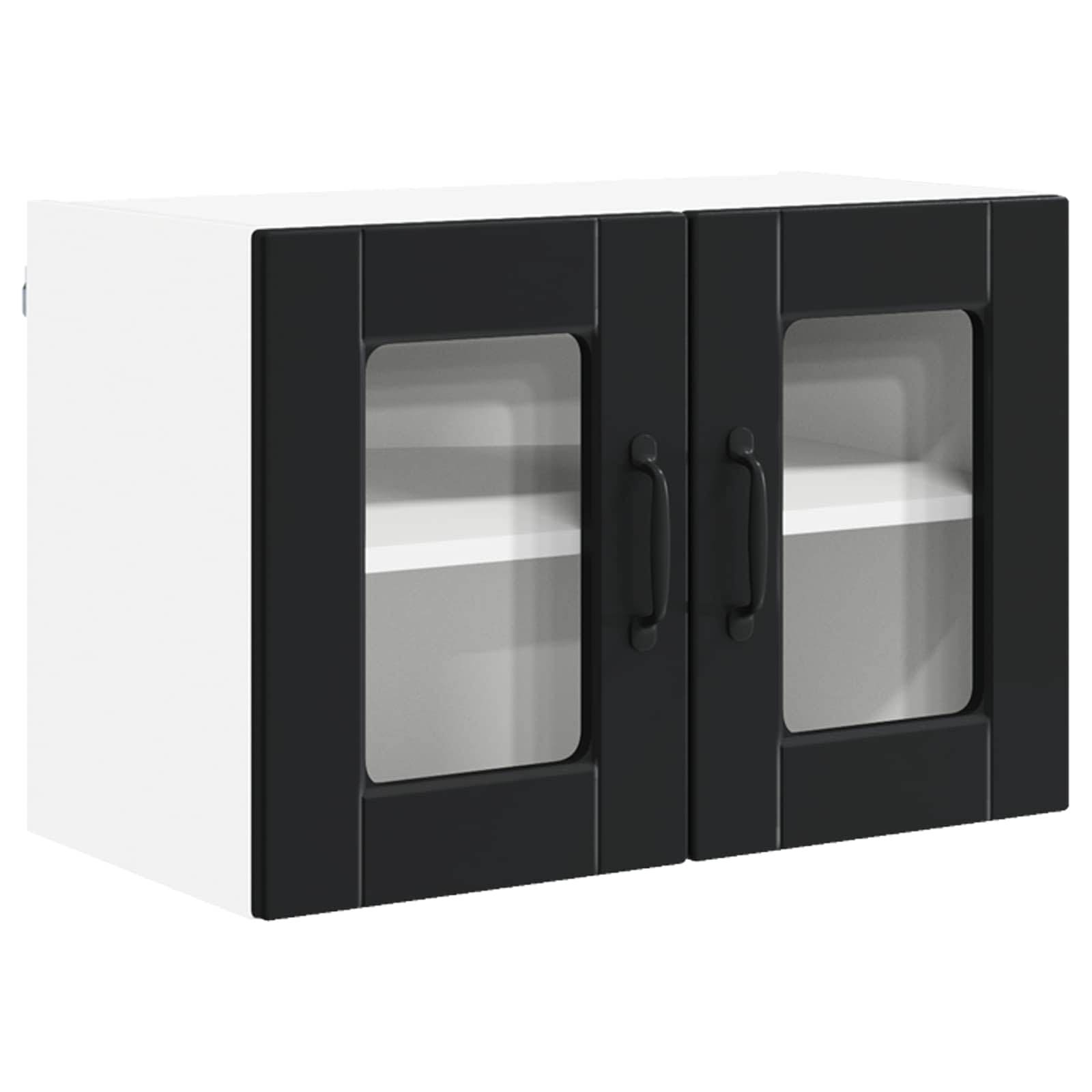 VidaXL Keuken Kast Met Plank Zwart 60 X 31 X 40 Cm Bewerkt Hout