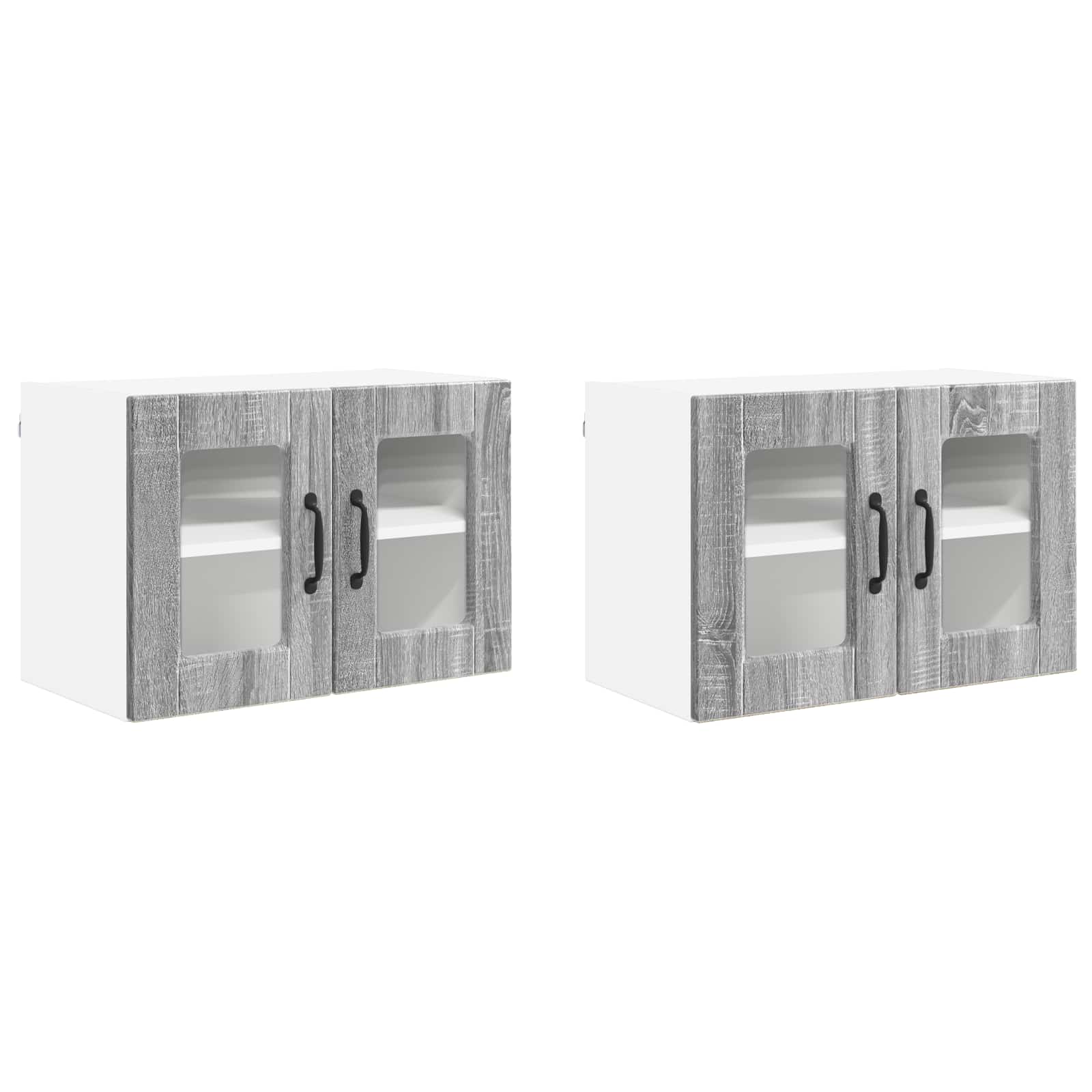 Thumbnail - vidaXL Küchenschrank 2 pcs Graues Sonoma 60 x 31 x 40 cm Holzwerkstoff