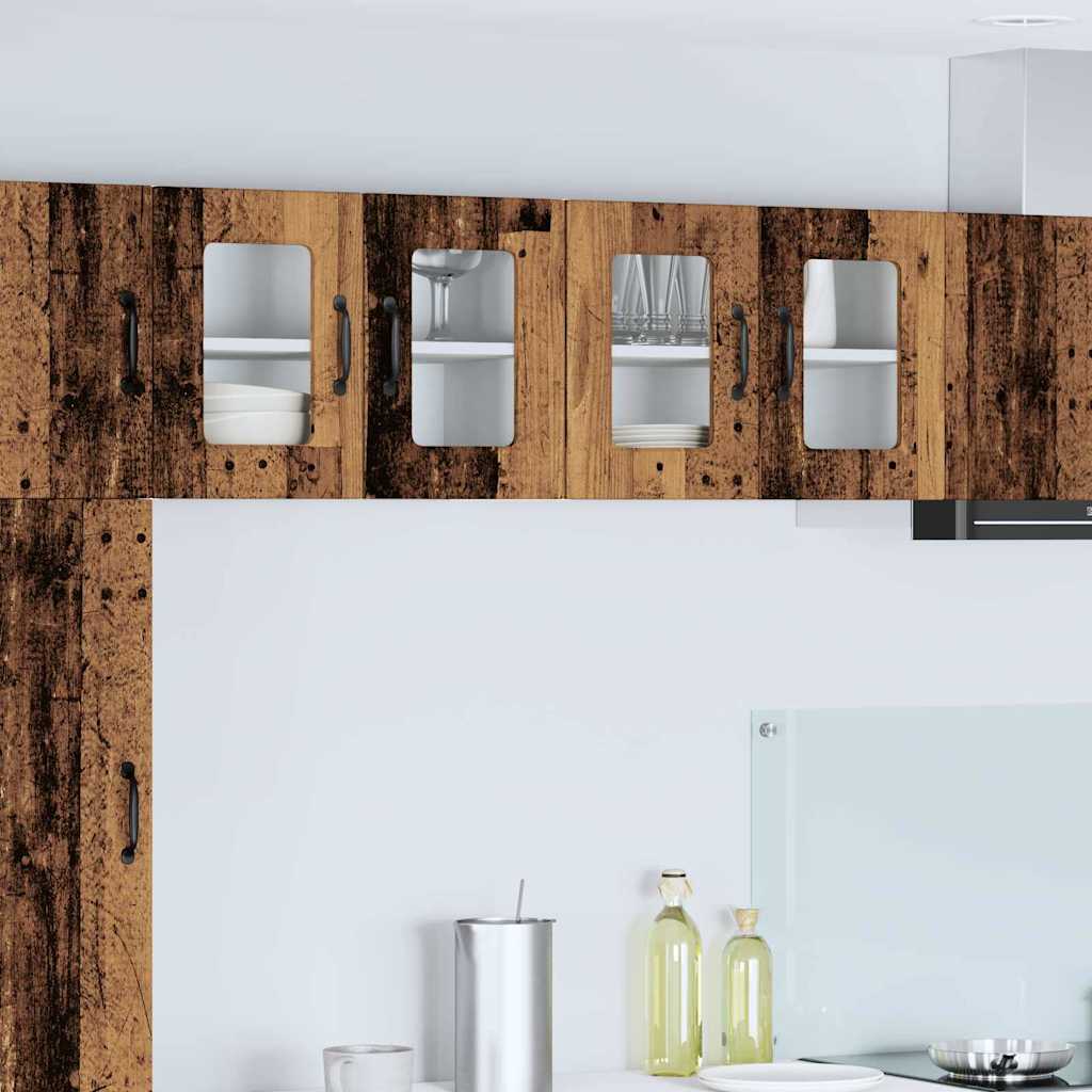 Dulapuri bucătărie - Dulap suspendat de bucătărie 2 pcs Lemn Vechi 60 x 31 x 40 cm