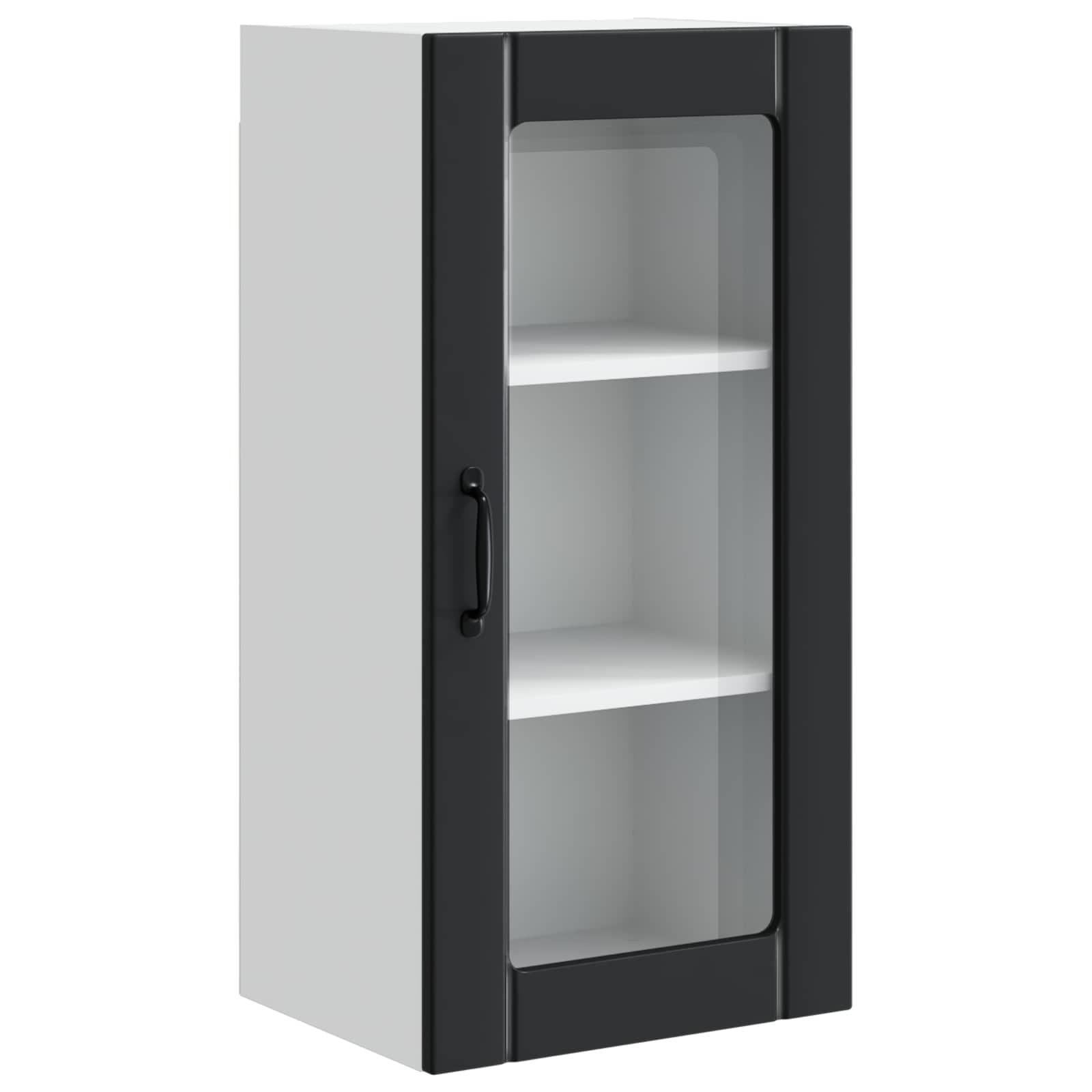 VidaXL Keuken Kast Met Plank Zwart 40 X 31 X 80 Cm Bewerkt Hout