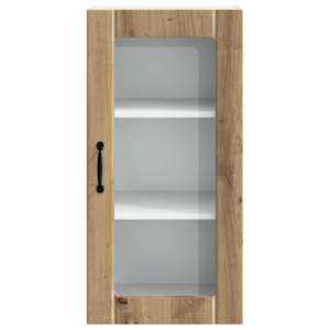 Nástěnná skleněná skříň PORTO 2 pcs Artisanový dub - obrázek 7