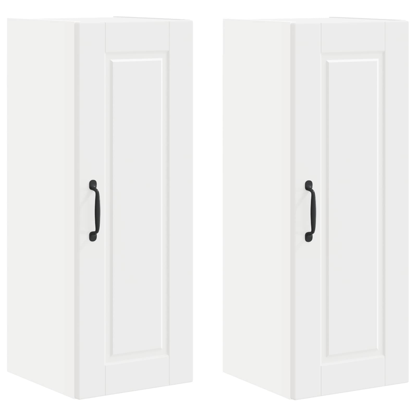 Thumbnail - vidaXL Küchenschrank mit Tür 2 pcs Weiß 30 x 31 x 80 cm Holzwerkstoff