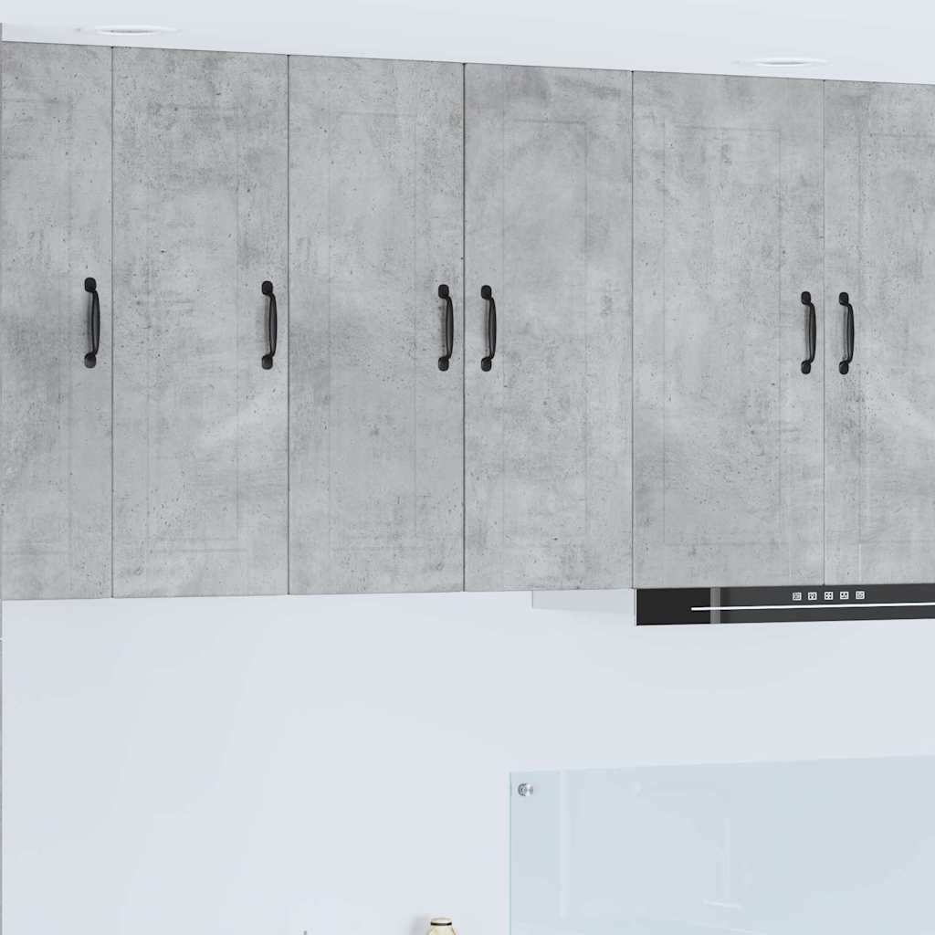Mobilă și Mobilier - Dulap suspendat de bucătărie Gri din beton 30 x 31 x 80 cm