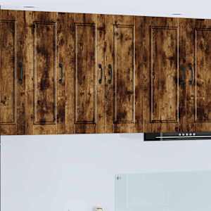 Omarica na steni PORTO 2 pcs Dimljeni oreh 30 x 31 x 80 cm
