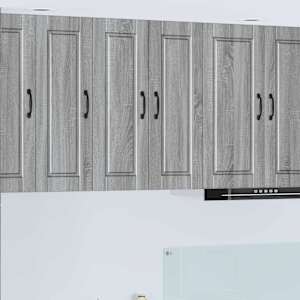 Omarica na steni PORTO 2 pcs Siva Sonoma 30 x 31 x 80 cm