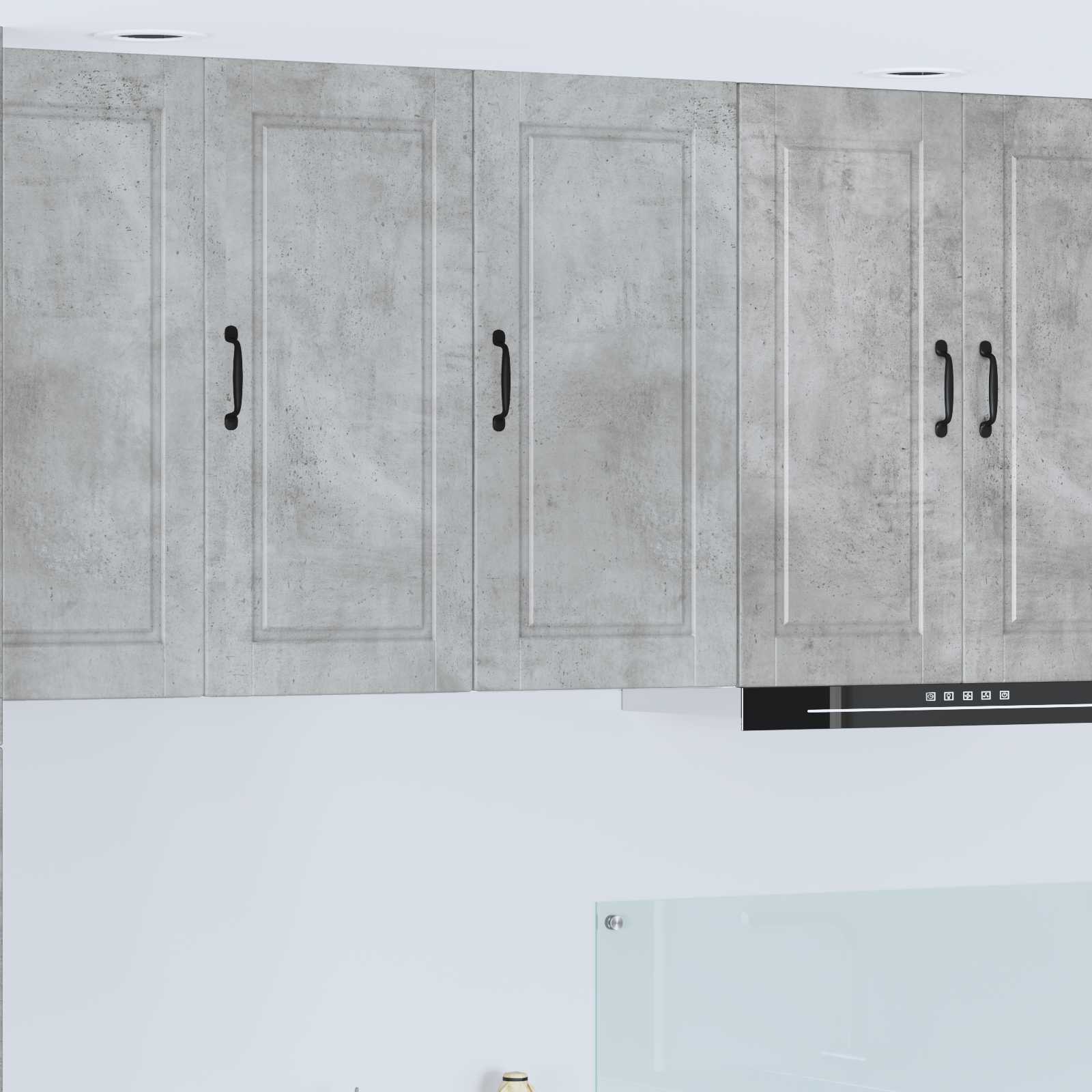 vidaXL Küchenschrank mit Tür Beton Grau 40 x 31 x 80 cm Holzwerkstoff